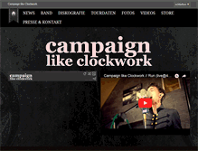 Tablet Screenshot of campaignlikeclockwork.com